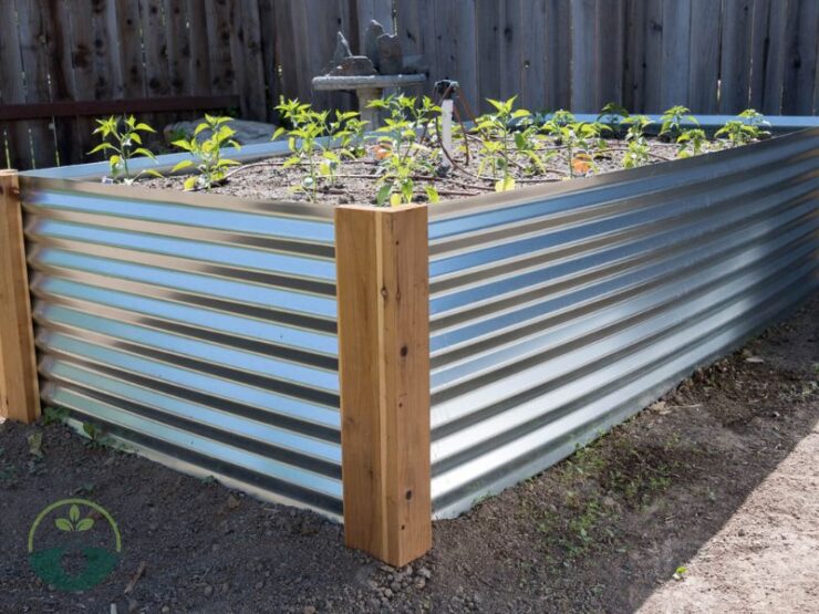 Corrugated Metal Raised Garden Beds